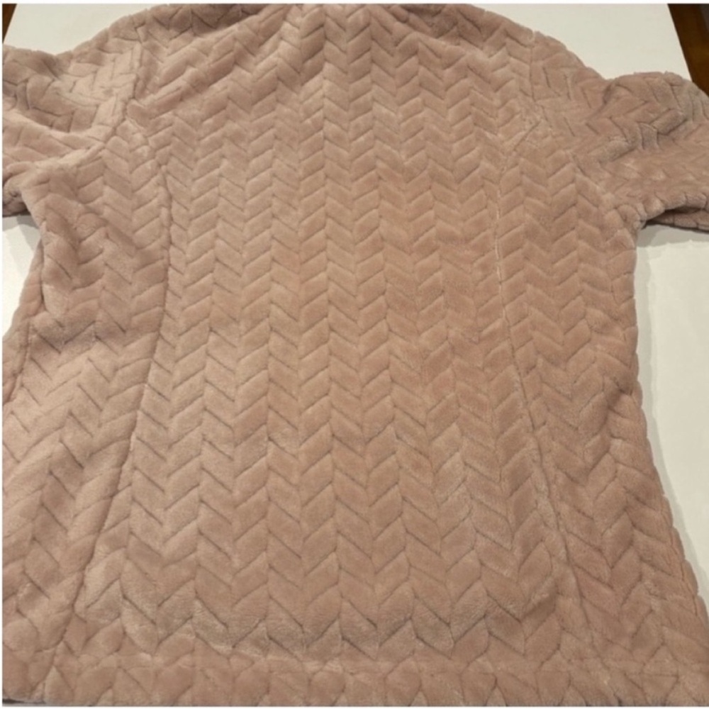 Free Country NEW Chevron Butter Pike Zip Front Jacket Dusty Peach Womens Medium - Picture 6 of 10